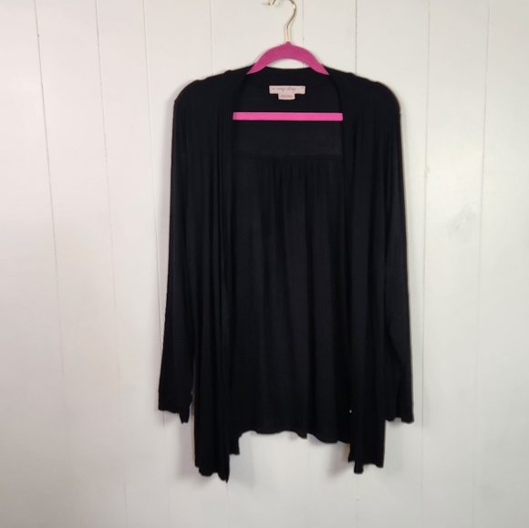 Penningtons Black Long Sleeve Shrug Open Jersey Cardigan Top Stretchy  Cover-Up - Picture 2 of 5
